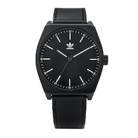 Picture of Adidas Men's Leather Analog Watch, 38mm, Black