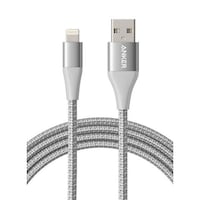 Anker Powerline & II Lightning Data Sync & Charging Cable, 3ft, Silver