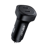Picture of Acefast B2 Dual USB-C Metal Car Charger, Black