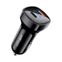 Picture of Acefast B4 Digital Display USB-C & USB-A Dual Port Car Charger, Black