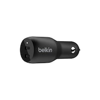 Picture of Belkin Dual USB-C Car Charger, 36W, Black
