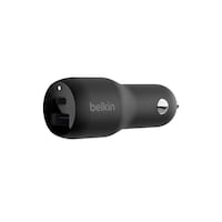 Picture of Belkin Dual Port Fast Car Charger, 37W, Black