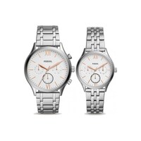 Picture of Fossil His & Her Fenmore Stainless Steel Watch Set, Silver