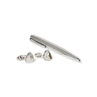 Picture of Segma Premium Quality Pen and Cufflinks Set, Silver
