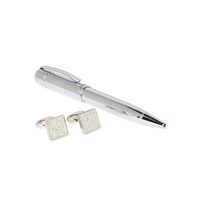 Picture of Segma Premium Quality Pen and Cufflinks Set, Silver
