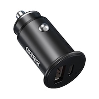 Picture of Choetech Dual Car Charger, 3.0A, Black & Silver