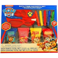 Paw Patrol Kids Draw and Color Bath Time Fun Activity Set, 400ml, Set of 12