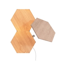 Picture of Nanoleaf Birchwood Hexagons Smart WiFi LED Panel System with Music Visualizer Kit - Pack of 3