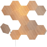 Picture of Nanoleaf Birchwood Hexagons Smart WiFi LED Panel System with Music Visualizer Kit - Pack of 13
