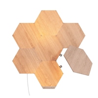Picture of Nanoleaf Birchwood Hexagons Smart WiFi LED Panel System with Music Visualizer Kit - Pack of 7