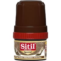 Sitil Special Cream Shoe Polish, 50ml, Dark Brown - Carton of 96