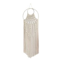 Picture of Ecofynd Macrame Dream Catcher with Golden Ring, W033, Ivory
