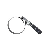 Picture of Licota Super-Grip Adjustable Oil Filter Wrench, Licata-0280E, Black & Silver