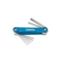 Picture of Licota Folding Hex Key Set, 16.5 x 8 x 5cm, Blue & Silver - Set of 7