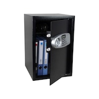 Namson Electronic Digital Safe Deposit Box With Digital Pin Keypad, Black