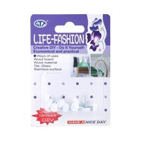 GTT Life-Fashion Hooks, White - Set of 10