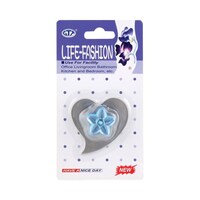 GTT Life-Fashion Suction-Cup Hook, Grey & Blue