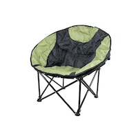 Campmate Foldable Moon Chair, Green & Black