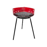 Campmate BBQ Grill, 36cm, Red & Black