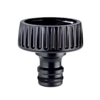 Claber Leak-Proof Threaded Tap Connector, Black