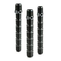 Claber Shock-Proof Threaded Extension, Black - Set of 3