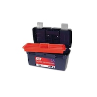 Tyag Plastic Heavy Duty Tool Box , 500 x 258 x 255mm, Blue & Red