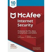 Picture of McAfee Internet Security Antivirus Software for 10 Devices, 1 Year Validity