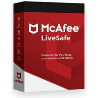 Picture of McAfee Livesafe Antivirus Security for Unlimited Devices, 1 Year Validity