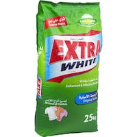Extra White Original Low Foam Detergent Powder, 25kg