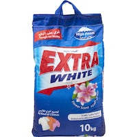 Extra White Flower High Foam Detergent Powder, 10kg