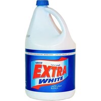 Extra White Bleach Liquid, 1 Gallon - Carton of 6 Pcs