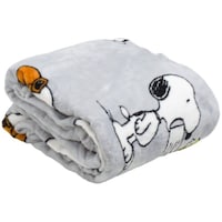 Kanguru Deluxe Snoopy Print Wearable Blanket with Sleeves & Pocket, 140x180cm