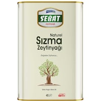 Picture of Sebat Zeytinyagı Natural Virgin Olive Oil, 4L - Carton of 4