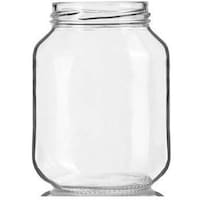 Kandil Glass Oval Jar, 370 ml
