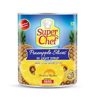 Picture of Super Chef Pineapple Slice In Light Syrup, 565g, Carton of 24