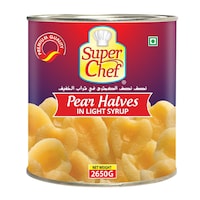 Picture of Super Chef Pear Halves in Light Syrup, 2650g, Carton of 6