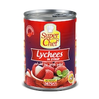 Picture of Super Chef Lychee In Light Syrup, 567g, Carton of 24
