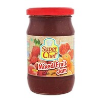 Picture of Super Chef Mix Fruit Jam with Pieces, 380g, Carton of 12