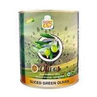 Picture of Super Chef Green Slice Olives, 3kg, Carton of 6
