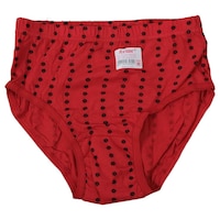 Picture of Dhabeena High Rise Hipster Panties, DAK-1017F, Black & Red - Pack of 12