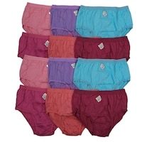Picture of Dhabeena Solid High Rise Hipster Panties, OX-1013 - Pack of 12