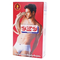Picture of OXO Dignity Solid Brief, White - Pack of 3