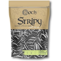 Koch Stripy Roasted Black Sunflower Seeds, 300g - Carton of 8