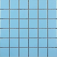Picture of Moscycle Ceramic Swimming Pool Mosaic Tiles, 650755, Light Blue - Carton of 22 (2sqm)