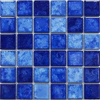 Picture of Moscycle Ceramic Swimming Pool Mosaic Tiles, 650911, Dark & Light Blue - Carton of 22 (2sqm)