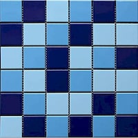 Picture of Moscycle Ceramic Swimming Pool Mosaic Tiles, 650754, Blue - Carton of 22 (2sqm)