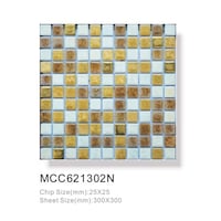 Ceramic Cube Mosaic Tiles, MCC621302N, Faded Bronze - Carton of 22 (1.98sqm)