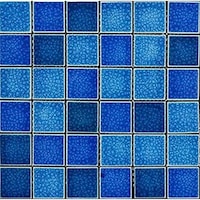 Picture of Moscycle Ceramic Swimming Pool Mosaic Tiles, 650850, Blue - Carton of 22 (2sqm)