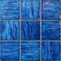 Picture of Moscycle Ceramic Swimming Pool Mosaic Tiles, 690170, Blue - Carton of 18 (1.62sqm)