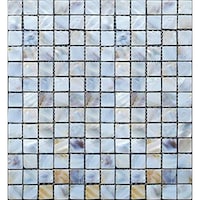 Picture of Moscycle Natural Mother of Pearl Mosaic Tiles, MBS622314, Light Blue - Carton of 20 (1.86sqm)